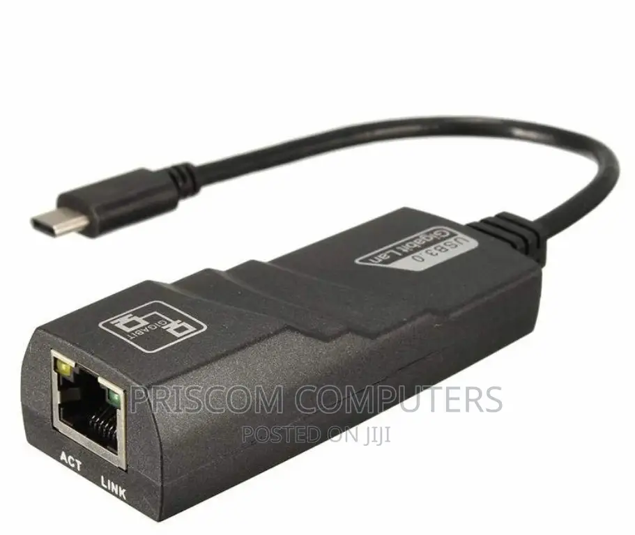 Type C to LAN Gigabit Ethernet Adapter Up to 1000 MBPS
