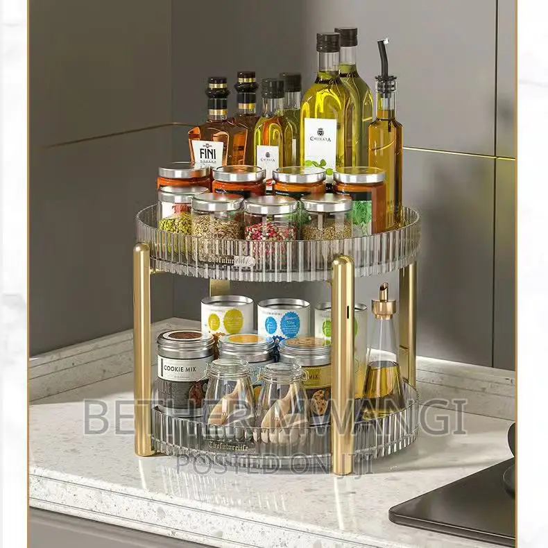 360° Acrylic Rotating 2 -Tier Decorative Organiser