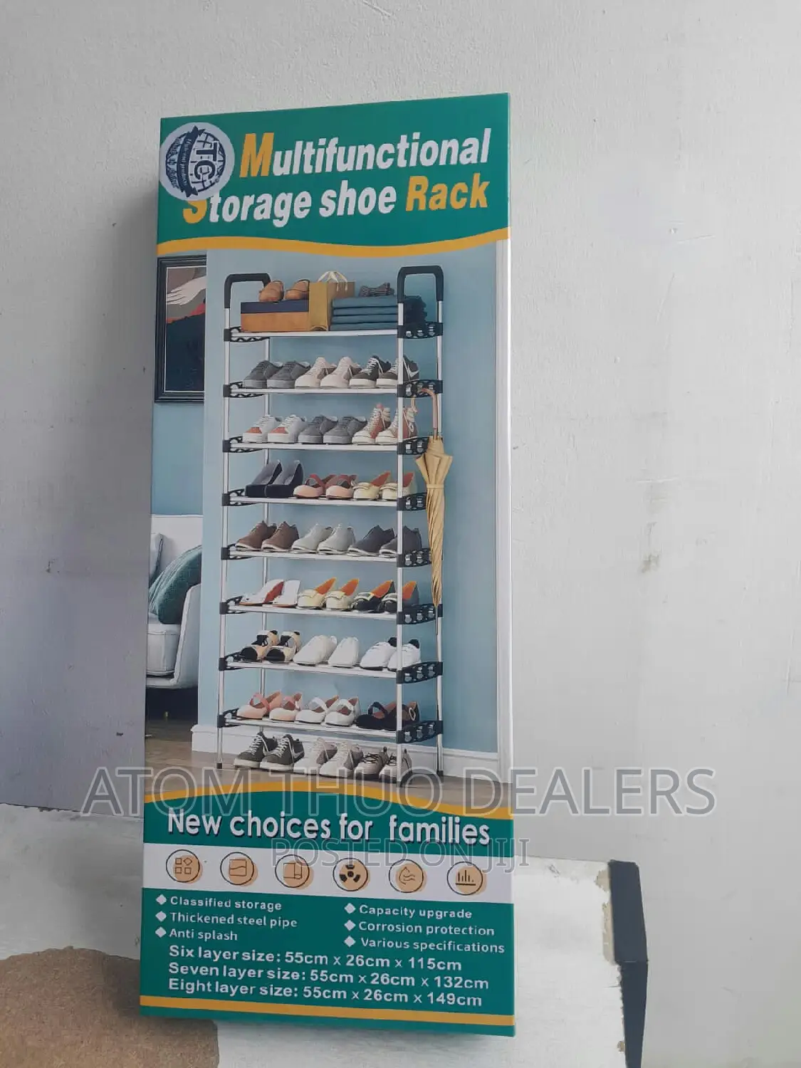 Multifunctional 8 Layer Shoe Rack