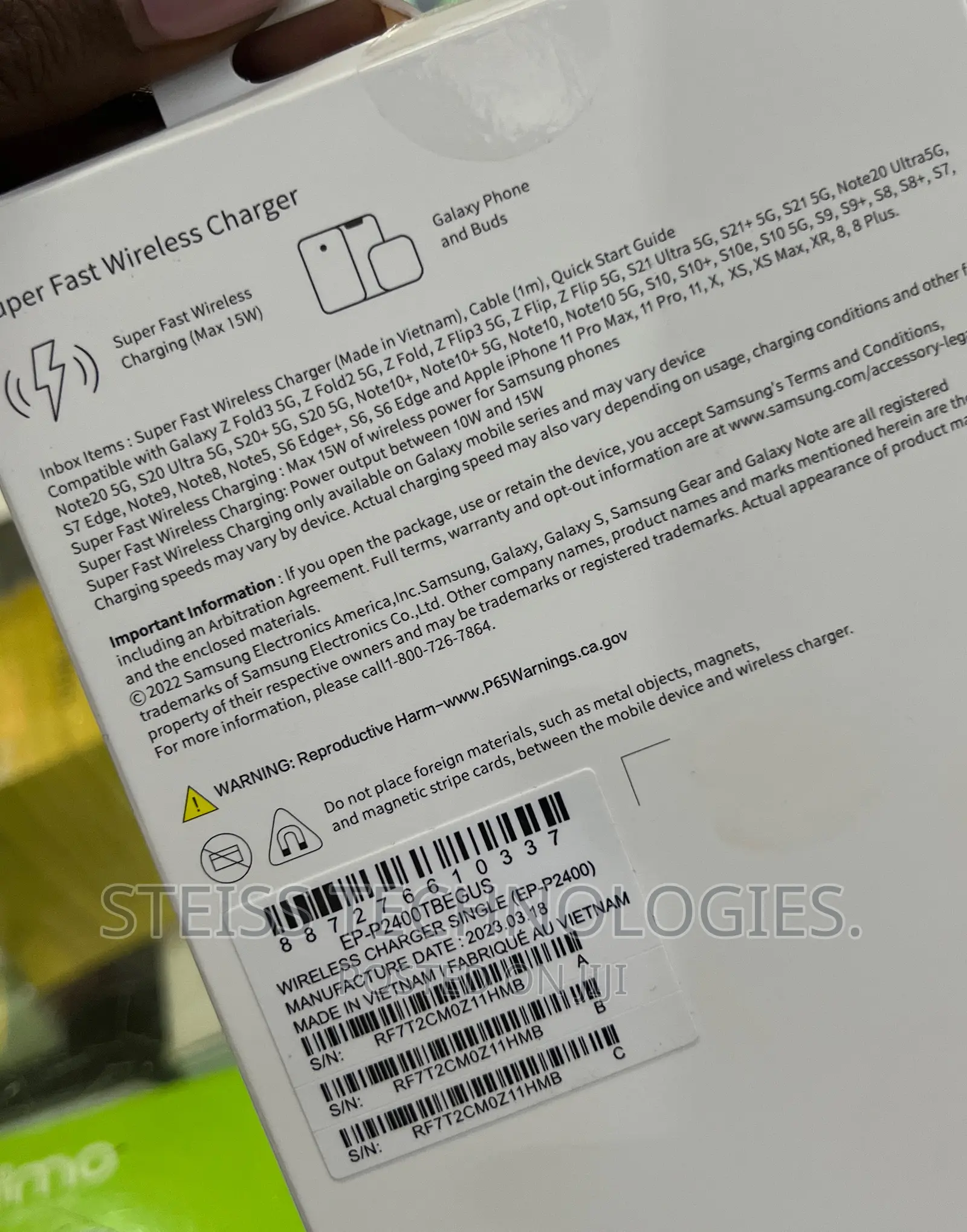 Samsung Fast Wireless Charger.