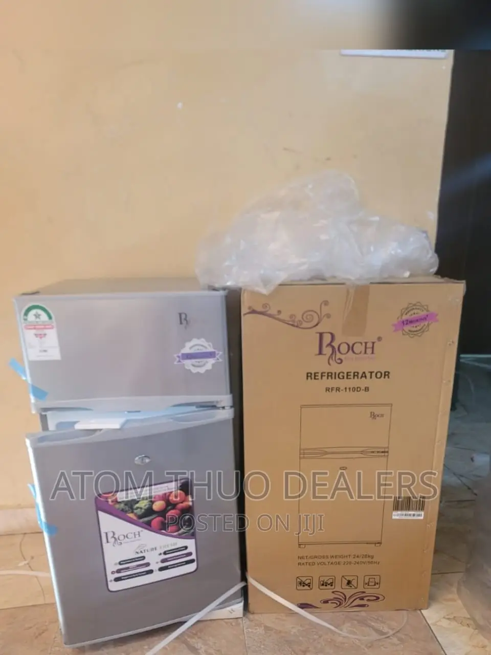 Roch RFR-110D-B Double Door 85litres Fridge