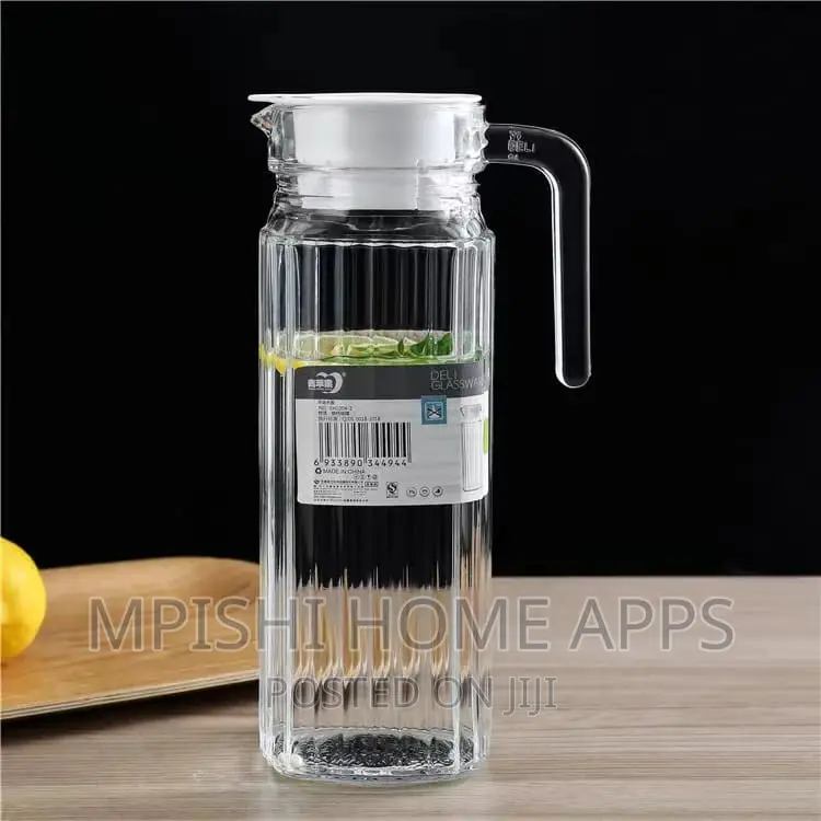 1.1ltr Fridge Glass Water Jug