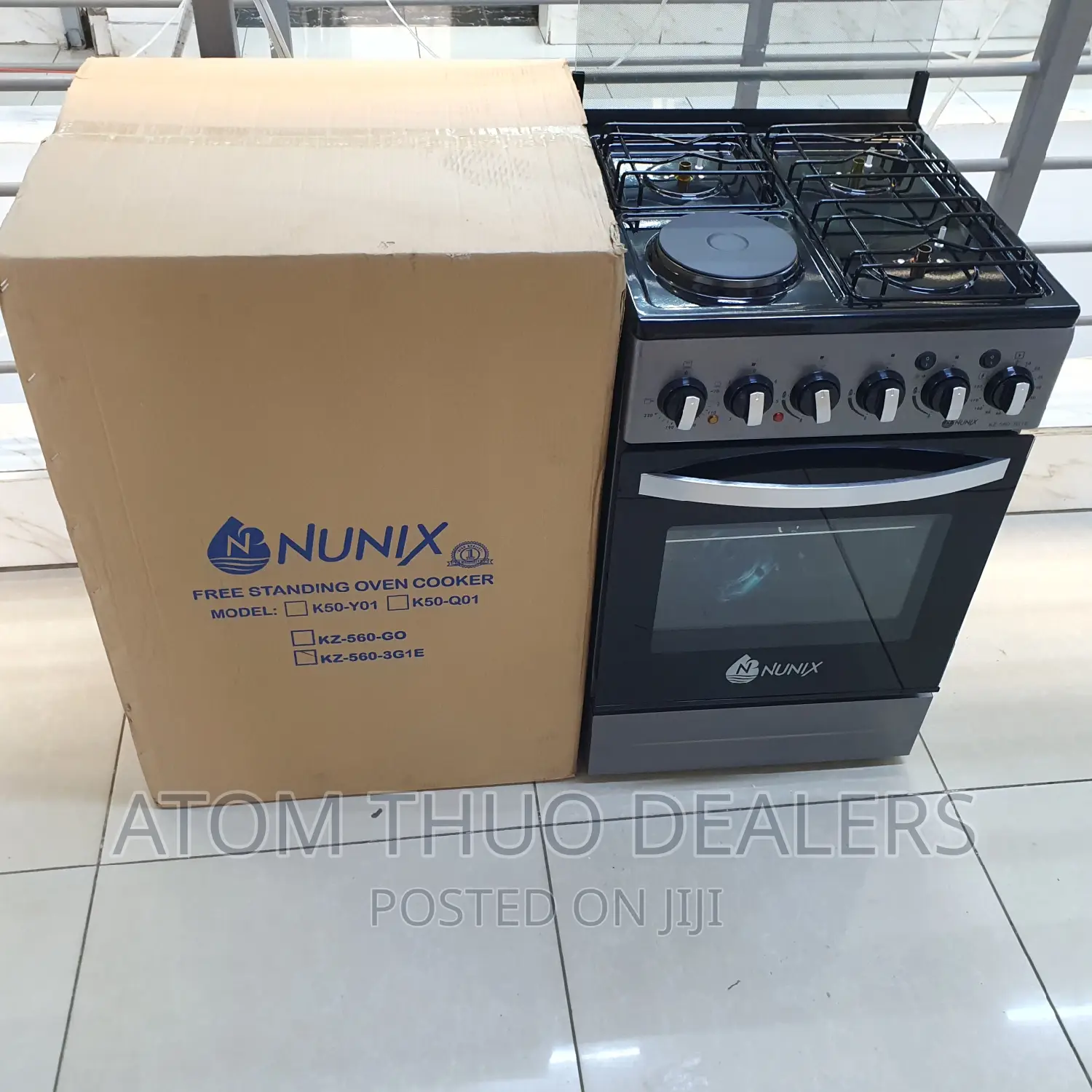 Free Standing Nunix 3+1 Electric Oven Cooker