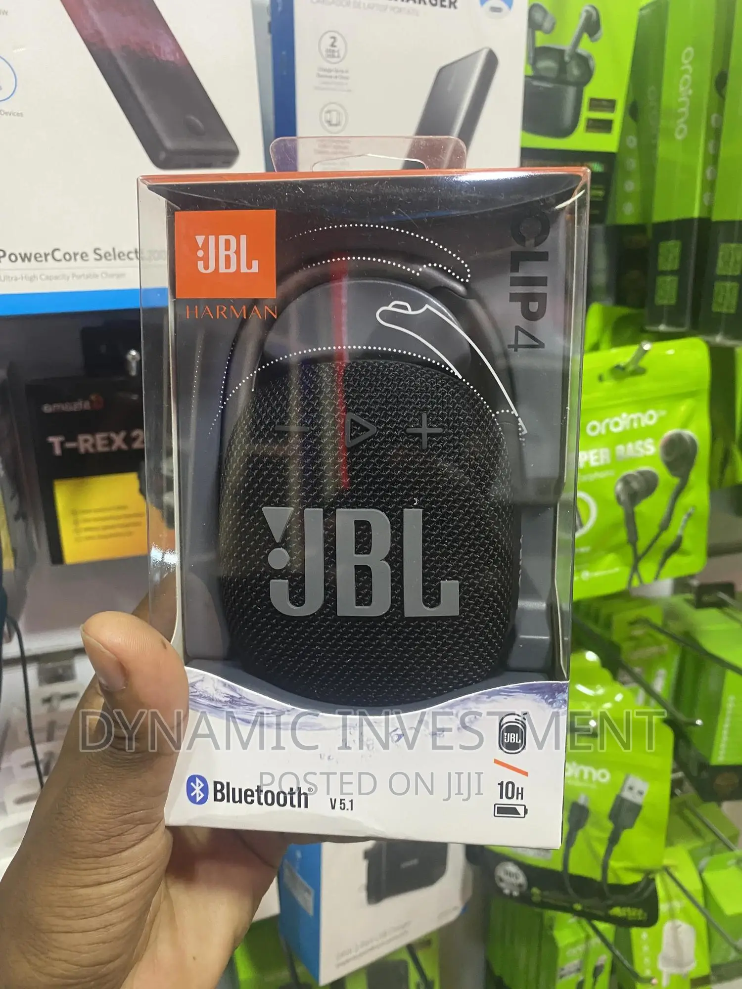 JBL Clip 4: Portable Speaker With Bluetooth,Built-in Battery