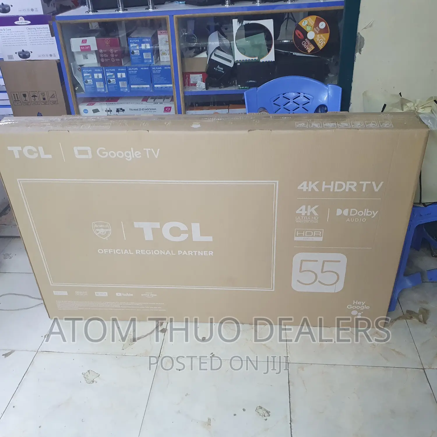 TCL 55T635 55” Smart Frameless, Ultra HD Android Tv 