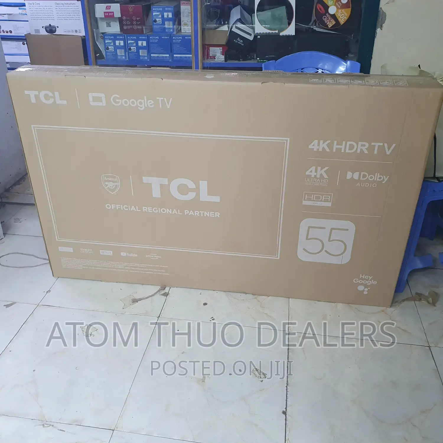 TCL 55T635 55” Smart Frameless, Ultra HD Android Tv 