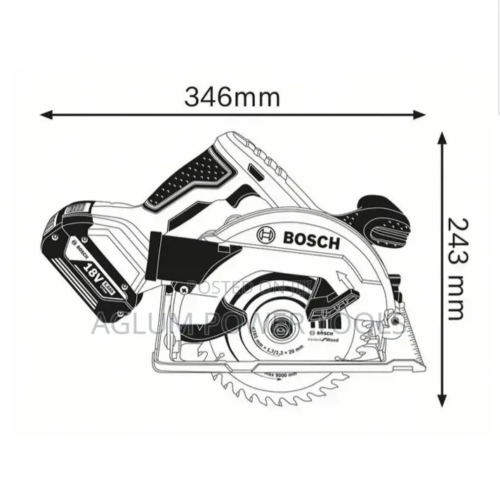 Bosch Cordless Circular Saw 165mm