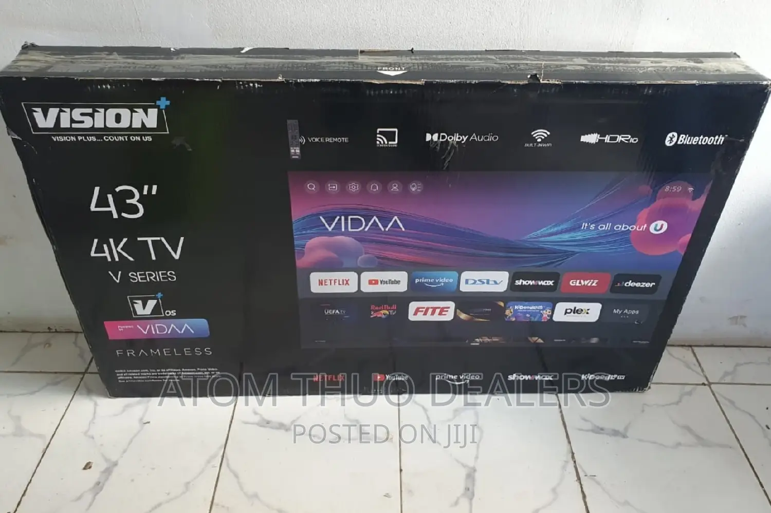 Vision 43 Inches Frameless Vidaa Tv.