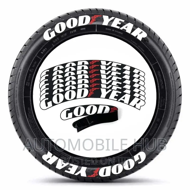 Good Year Tyre Sticker 8pcs - Car Tyre Sticker