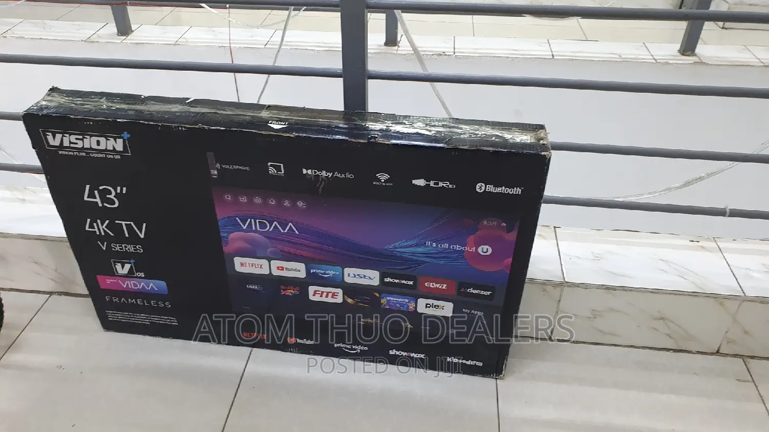Vision 43 Inches Vidaa ,Flameless Bluetooth Tv