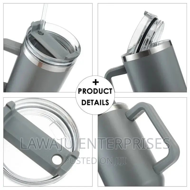 Grey Insulated Reusable Stanley Travel Mug