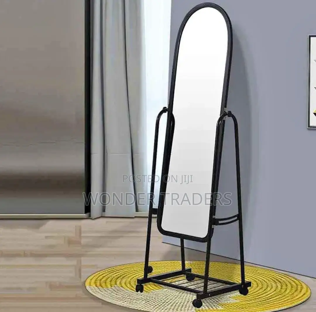 Dressing Mirror With Wheel.