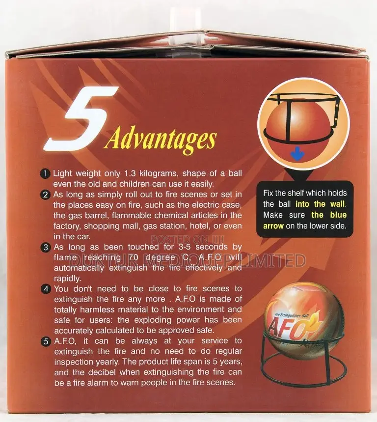 Fire Extinguisher Dry Powder Type 1kg Fireball
