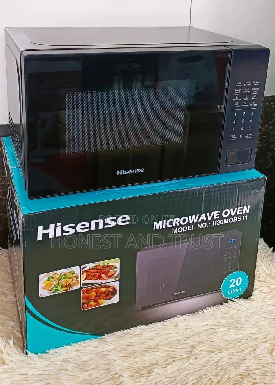 Black Hisense Microwave