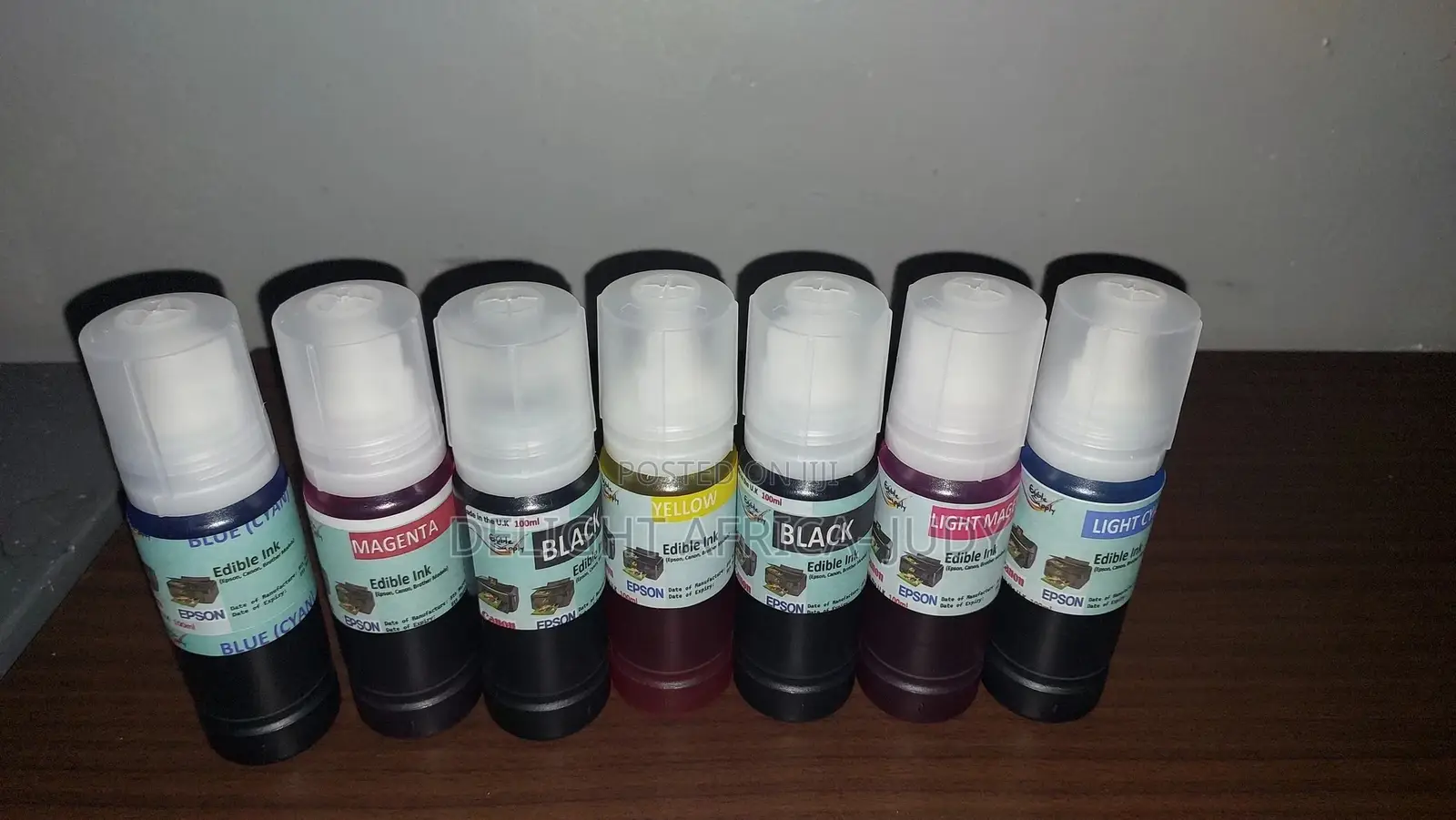 Edible Ink White Cap Bottled Refill for Epson L3250, 3210