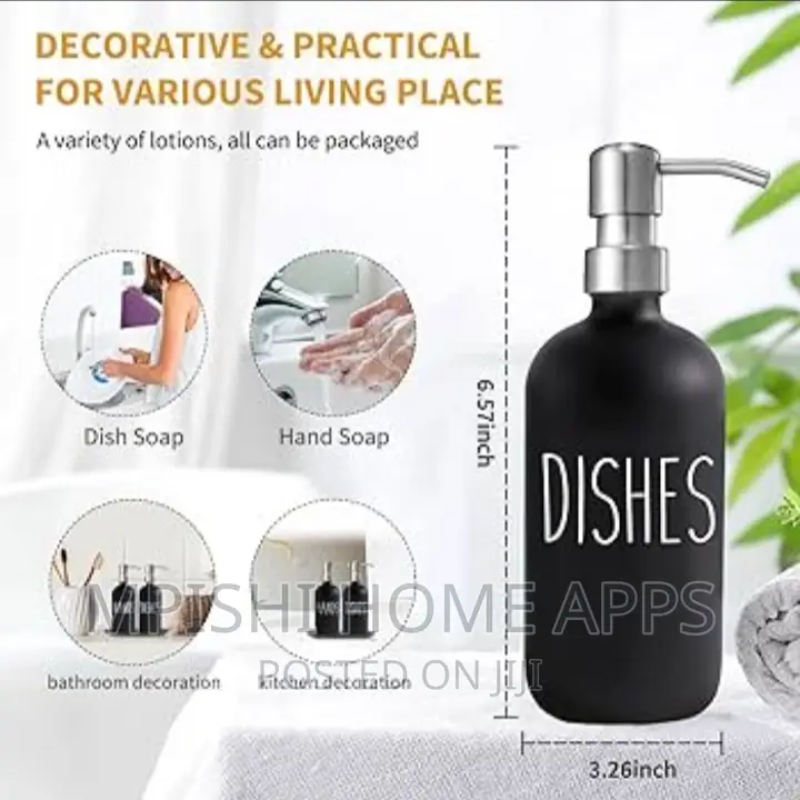 2pcs Kitchen Sink Dish SOAP//LOTION Dispenser, Each 500 Ml
