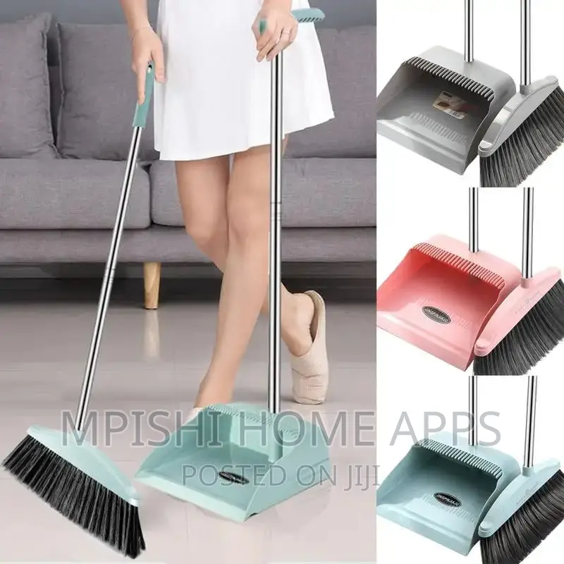 2 In 1 Flexible Broom And Dustpan
