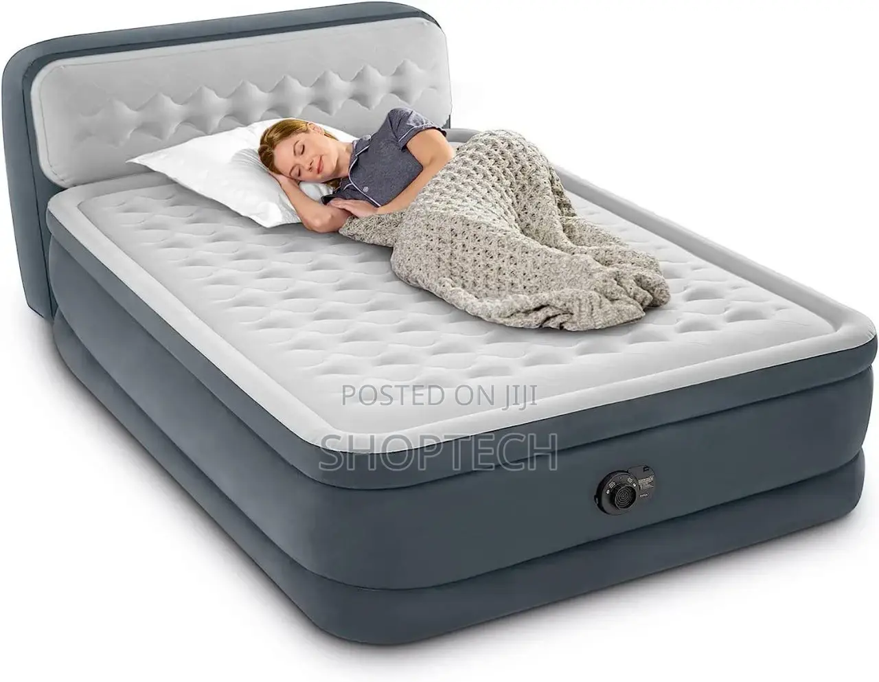 *Intex Dura Beam Airbed With Inbuilt Electric Pump