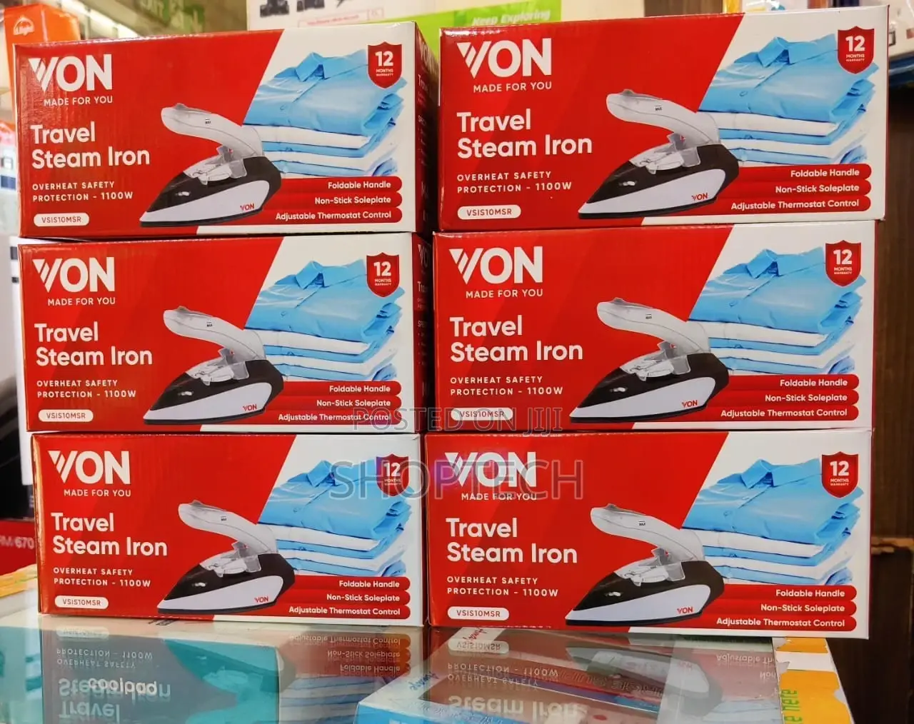 *Von Foldable Steam Travel Iron