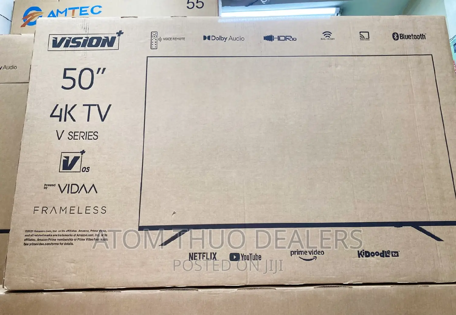Vision Plus 50 Inches Frameless Bluetooth VIDAA OS TV.