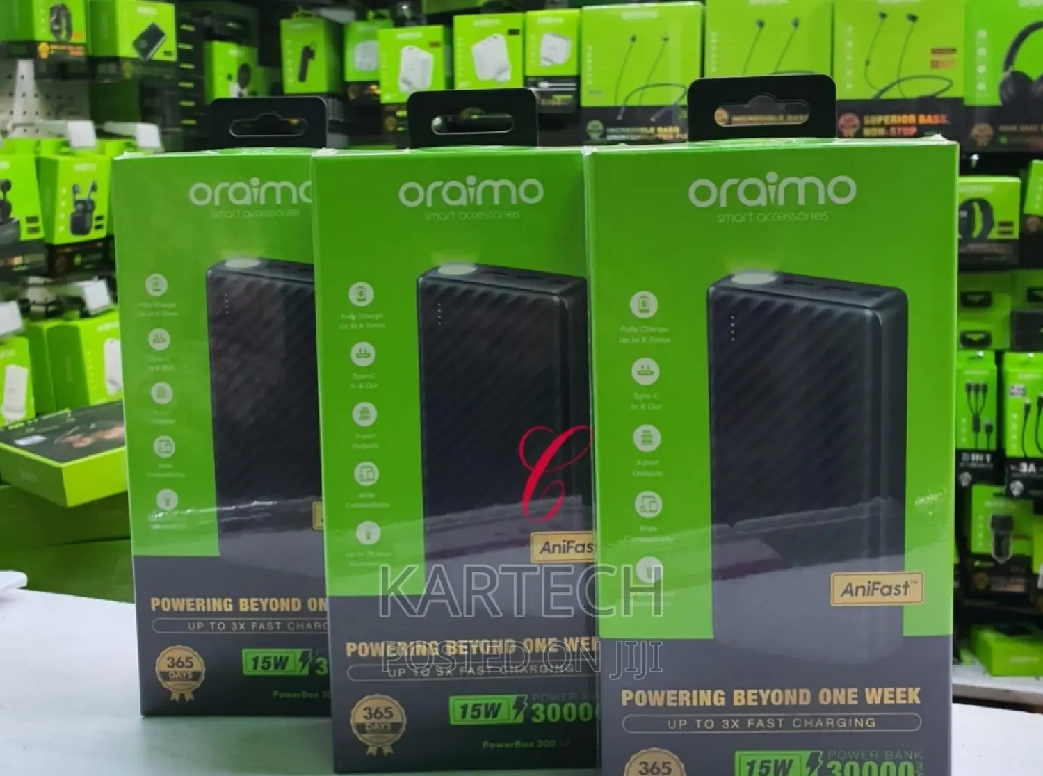 Oraimo 300 Lit 30,000mah Power Bank OPB-1301