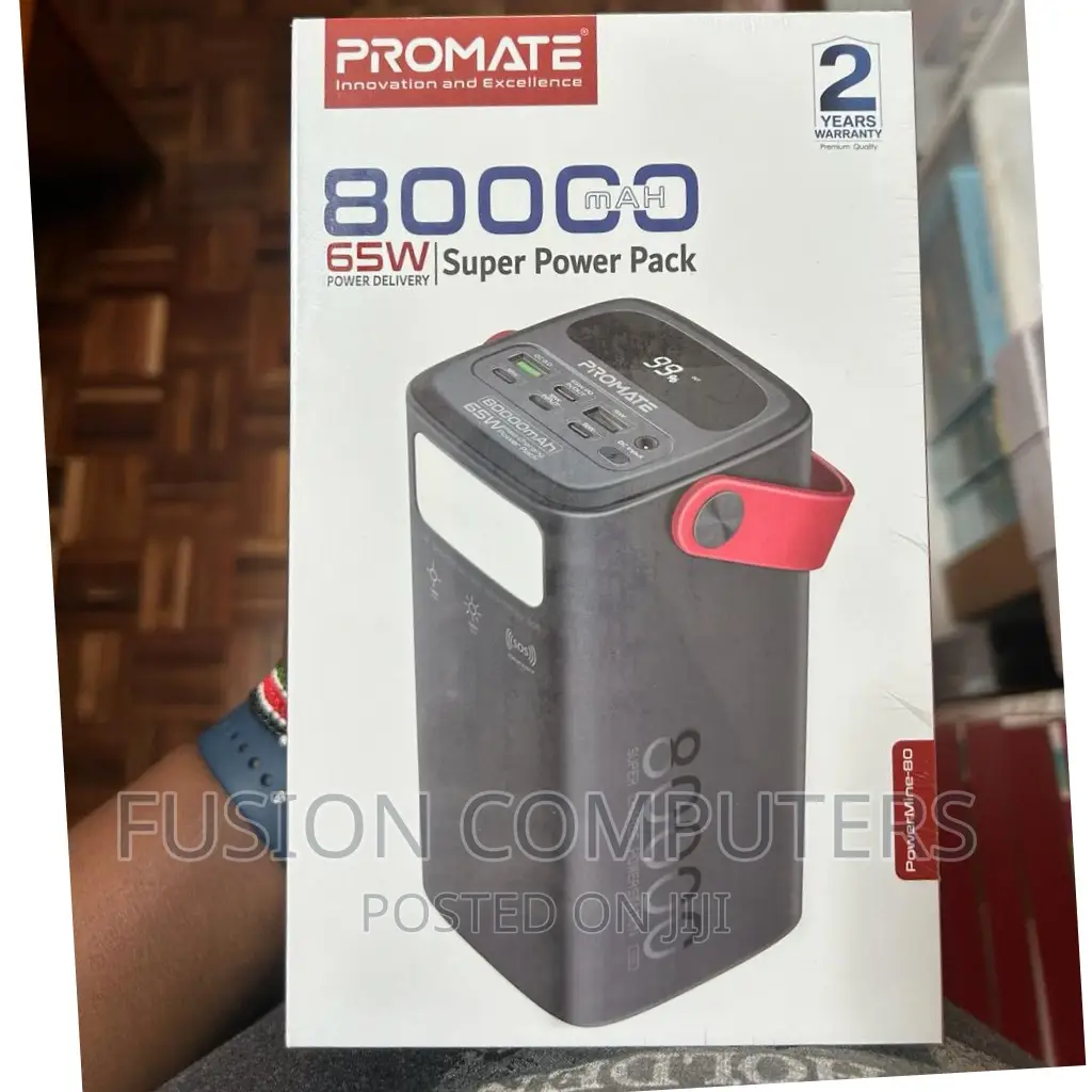 Promate 65W 80000mah High-Capacity Power Pack