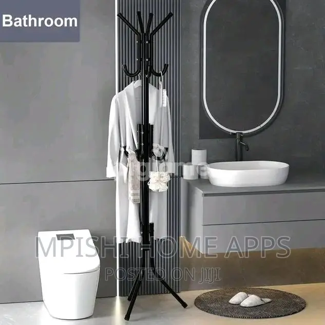 Metallic Coat/Bags Hanger Stand 170cm High