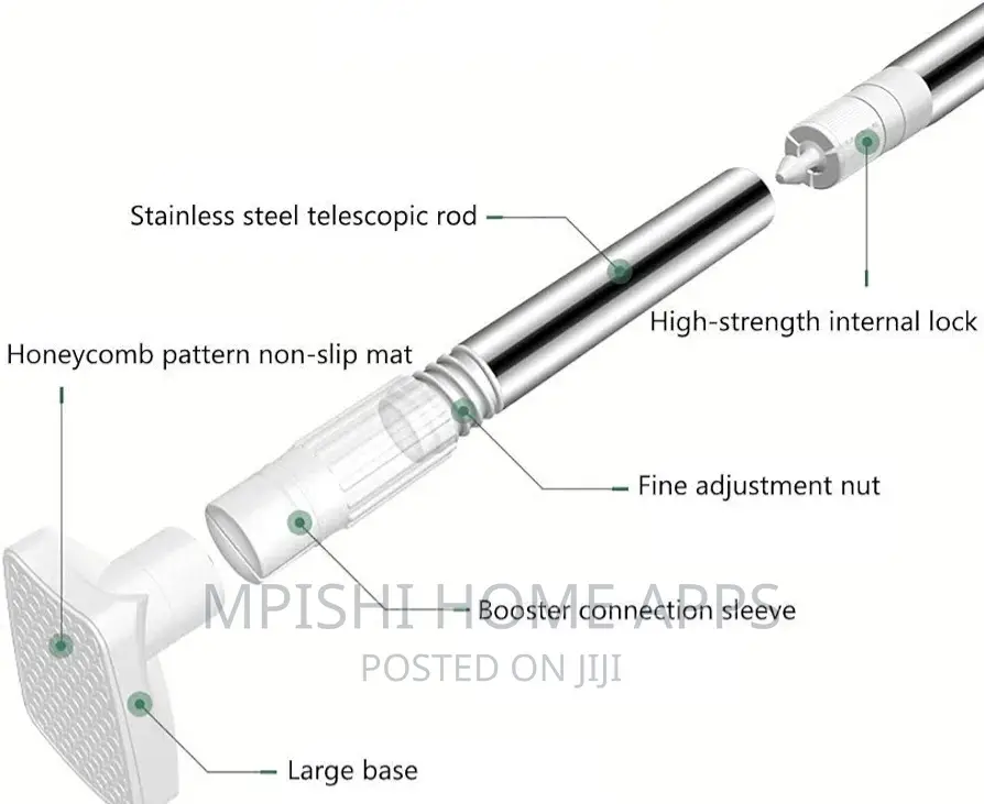 Multipurpose Extendable Telescopic Rod, 70-120 Cm