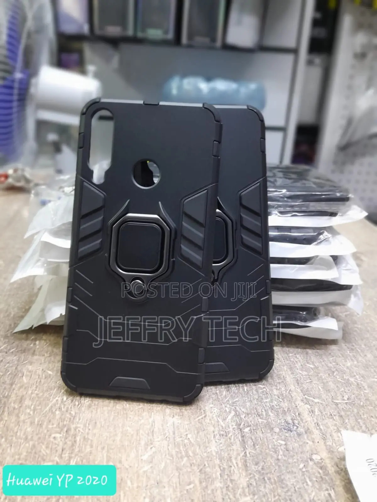 Back Cover Case With Ring Holder for Huawei Y9 2019 - Armor