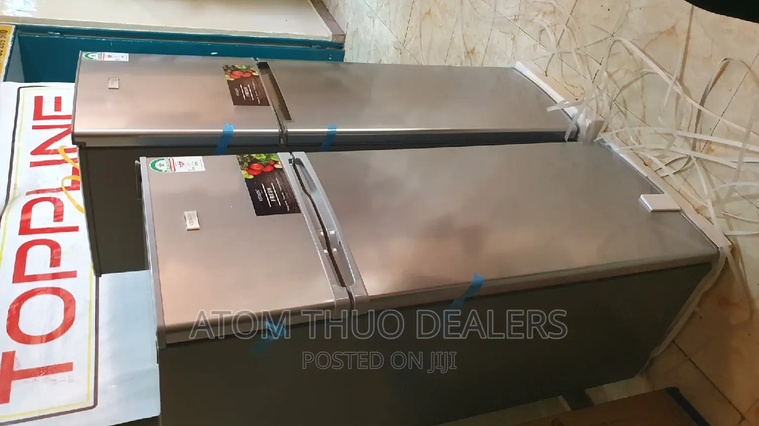 Vitron Double Door 170 Lt Silver Fridge.