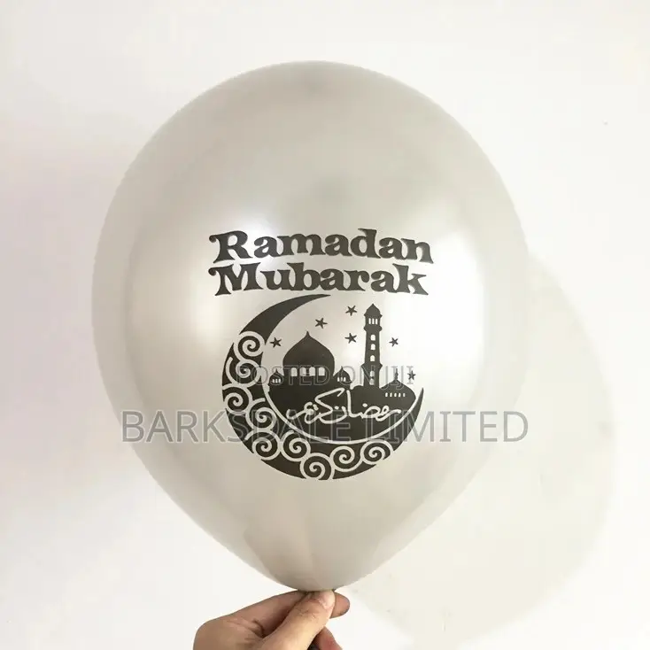 Eid Mubarak Latex Decorations Ramadan Balloons - 10 Balloons
