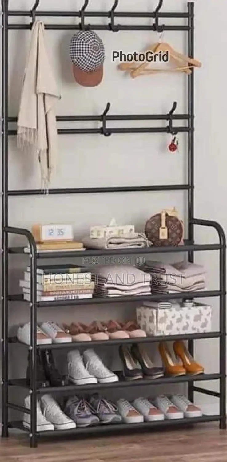 Shoe Rack With a Hanger