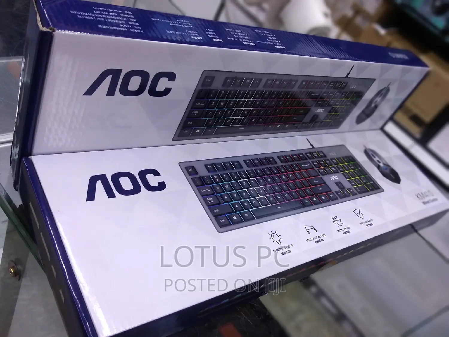 Aoc Km 410 Wired Mouse Keyboard Gaming Backlit