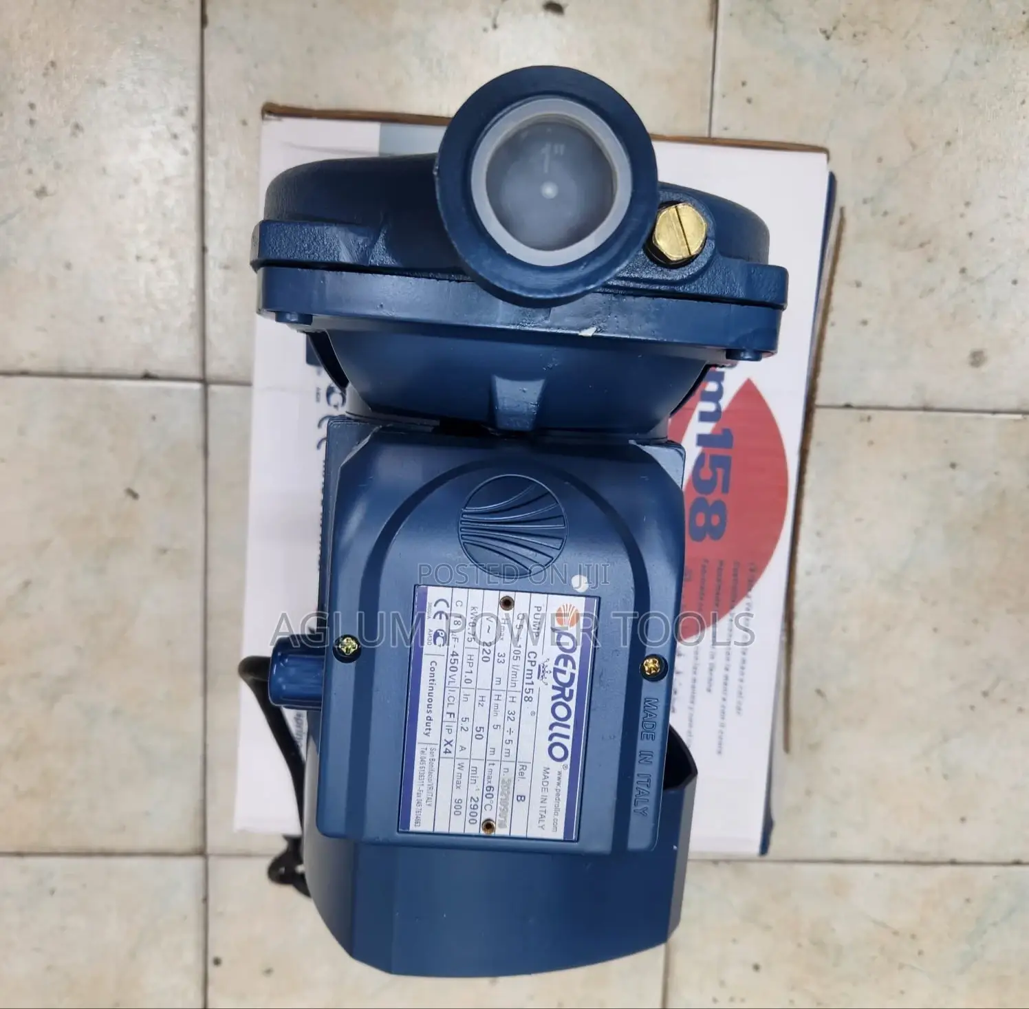 Pedrollo Cpm158 Boaster Pump 1hp 105l/Min
