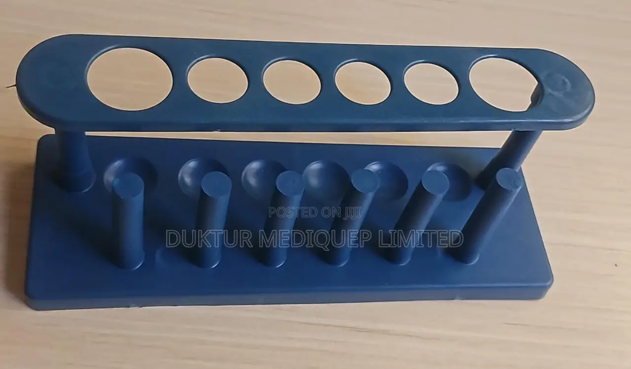 Laboratory Test Tube Rack, Plastic, 6 Holes, 6 Stands