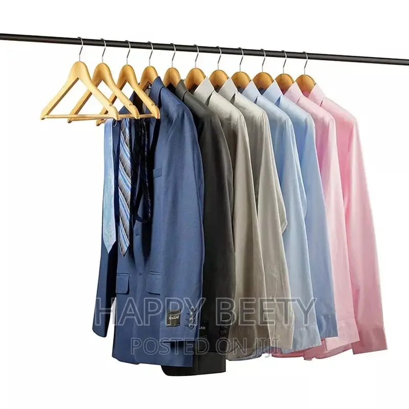 A Set of 10 Pcswooden Cloth Hangers