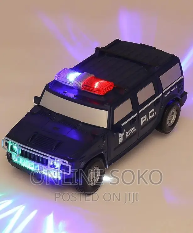 Kids Deformation Robot Super Police Toy Car