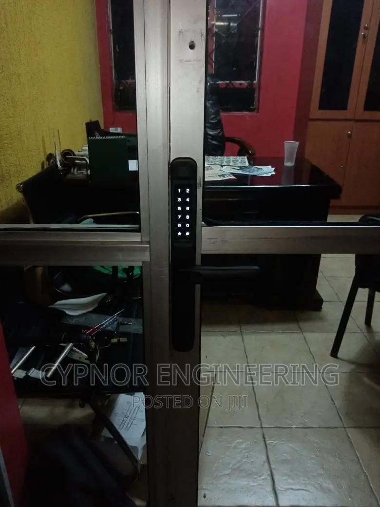 Smart Biometric Lock for Glass and Aluminium Frame Door