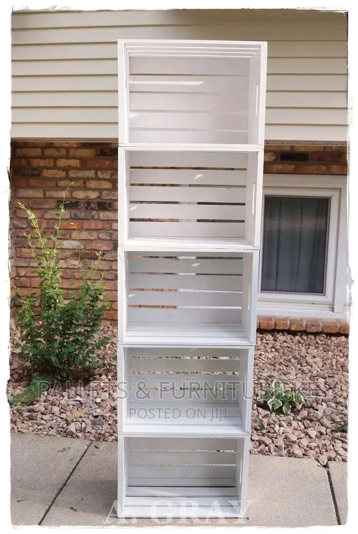 Bookshelf From Wooden Crates