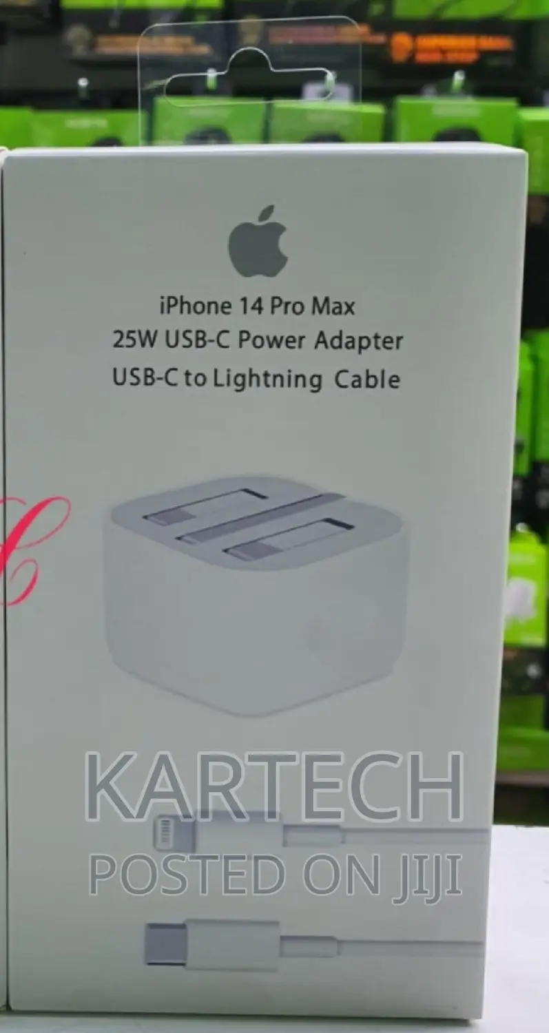 Apple 25W USB C Power Adapters With USB C to Lightning Cable