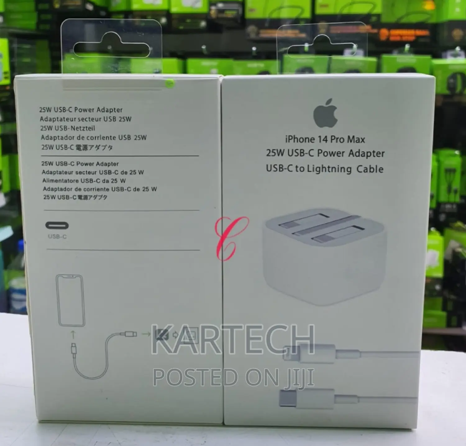 Apple 25W USB C Power Adapters With USB C to Lightning Cable