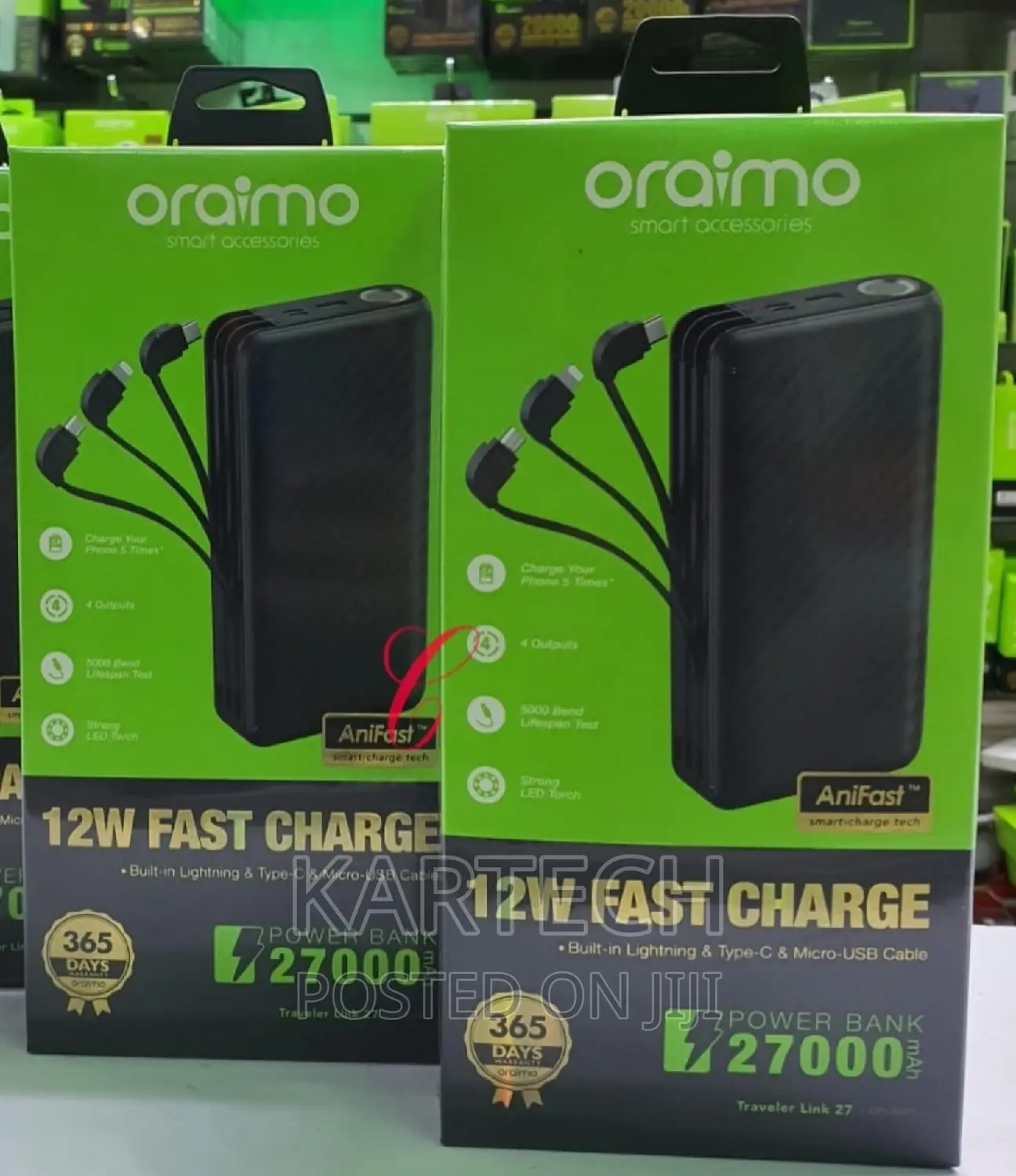 Oraimo Opb-P5271 27,000mah Power Bank
