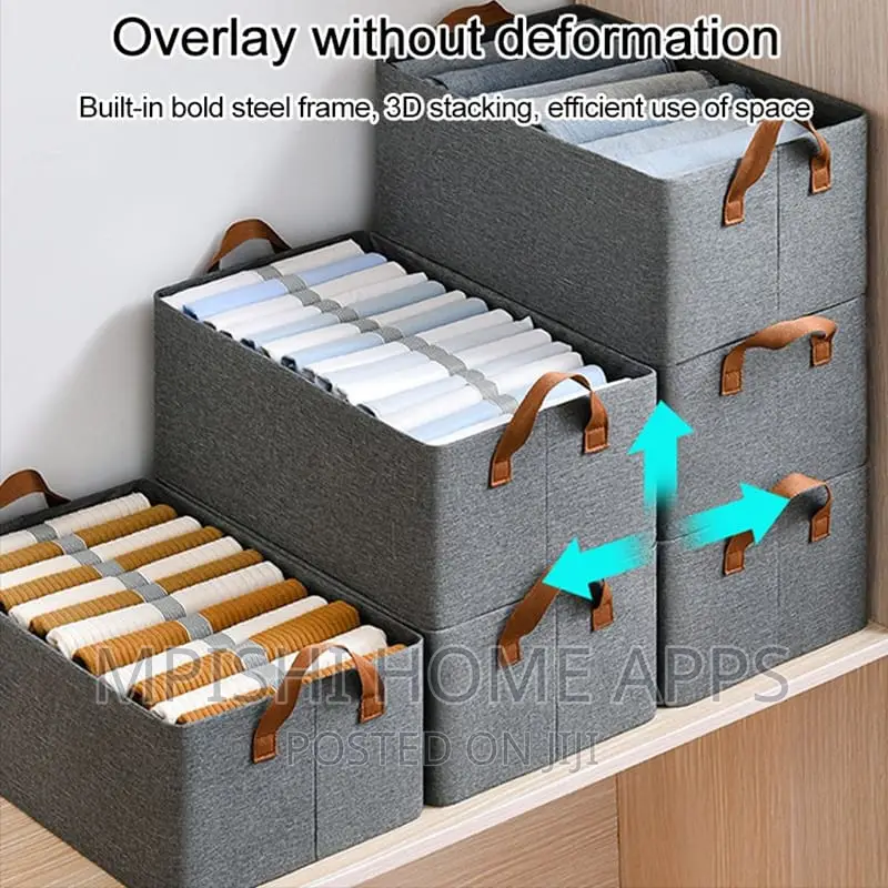 Foldable Clothes Storage Bag / Laundry Bin 47x29x20cm
