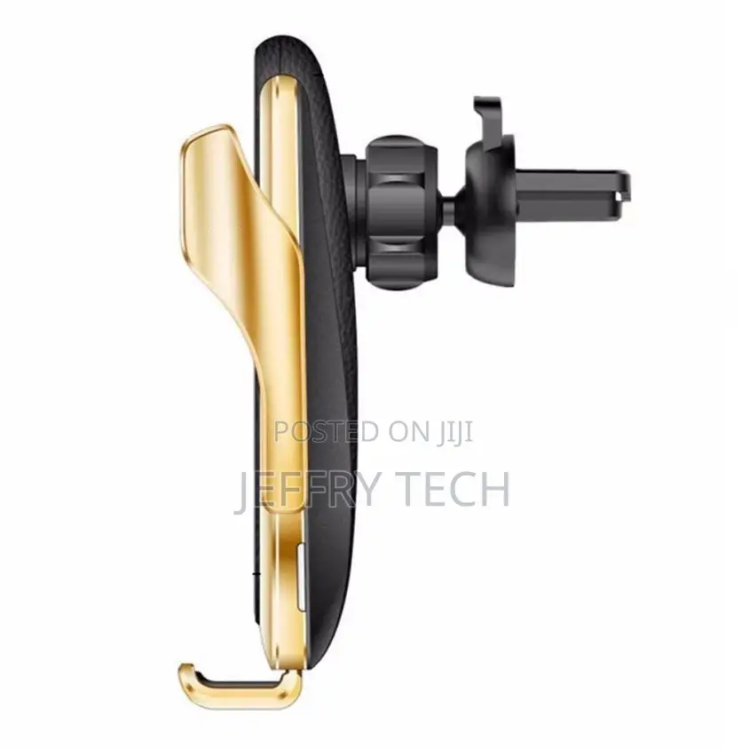 Automatic Car Holder With Wireless Charger 10W 2in1, Gold