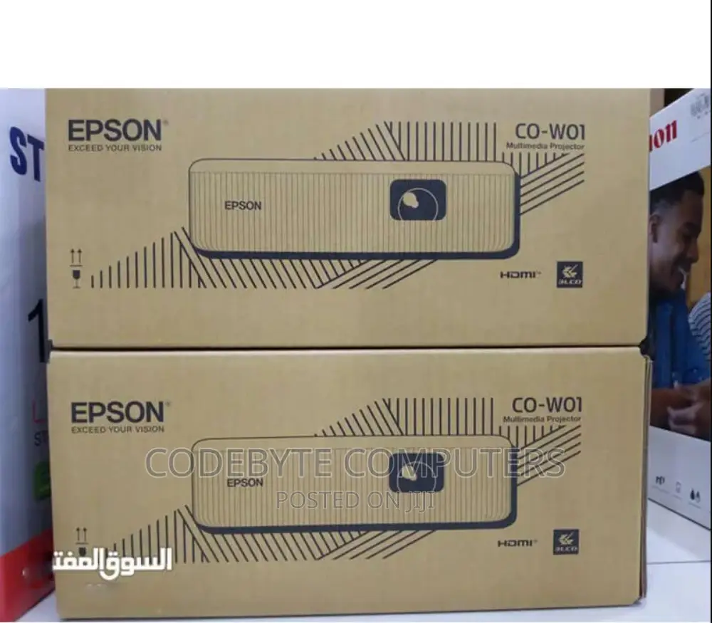 Epson Co-W01 Projector 3000 Lumen 3lcd Technology Wxga