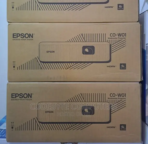 Epson Co-W01 Projector 3000 Lumen 3lcd Technology Wxga