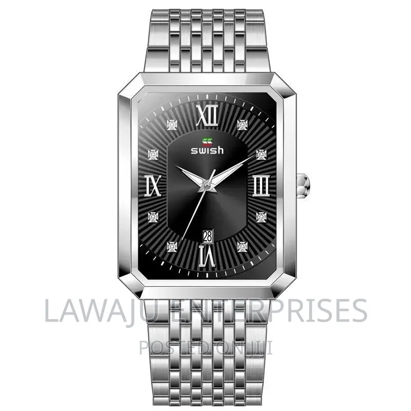 Silver Black Stylish Men's Watch