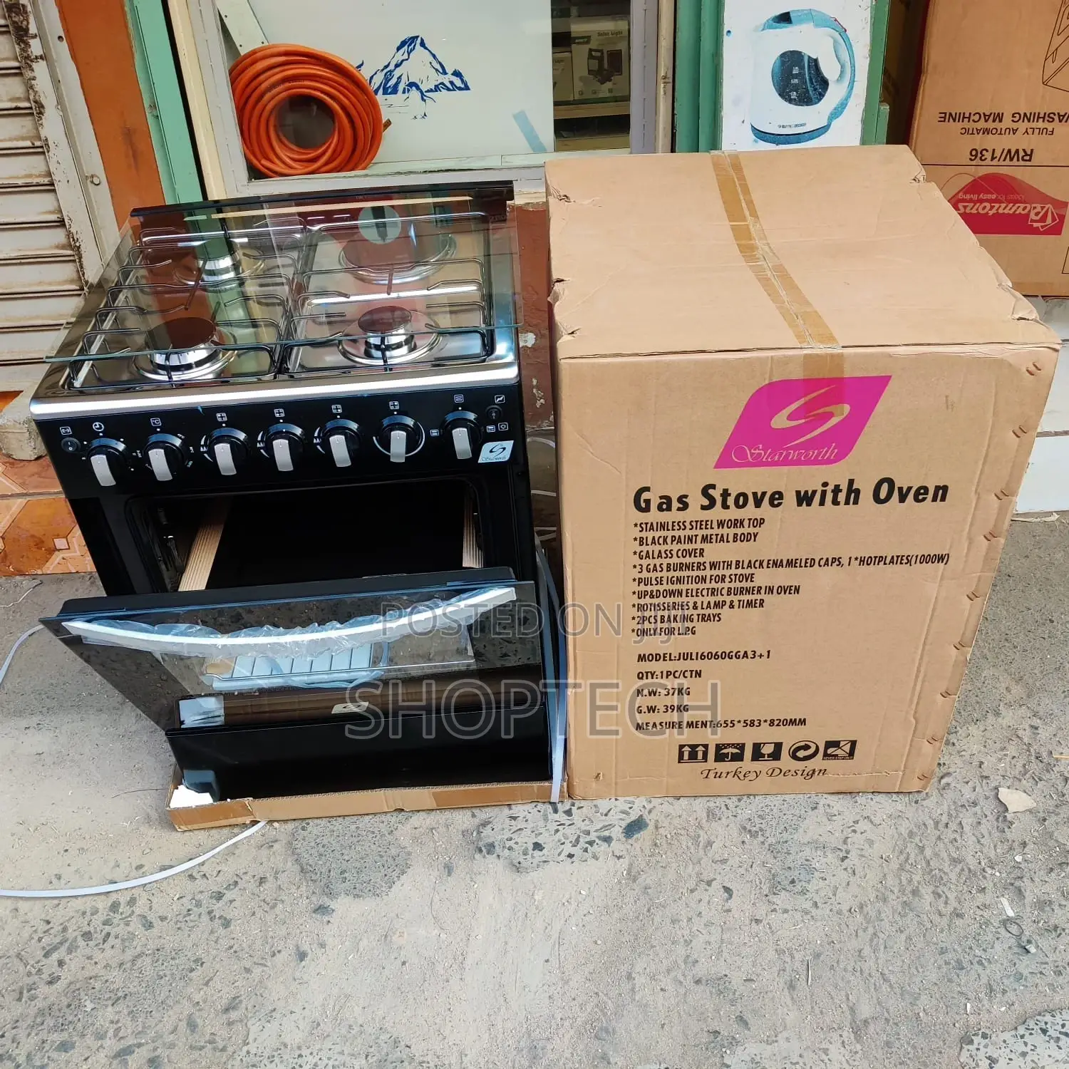 *Starworth Standing Cooker*
50x50cm
3g+1e
Electric Oven