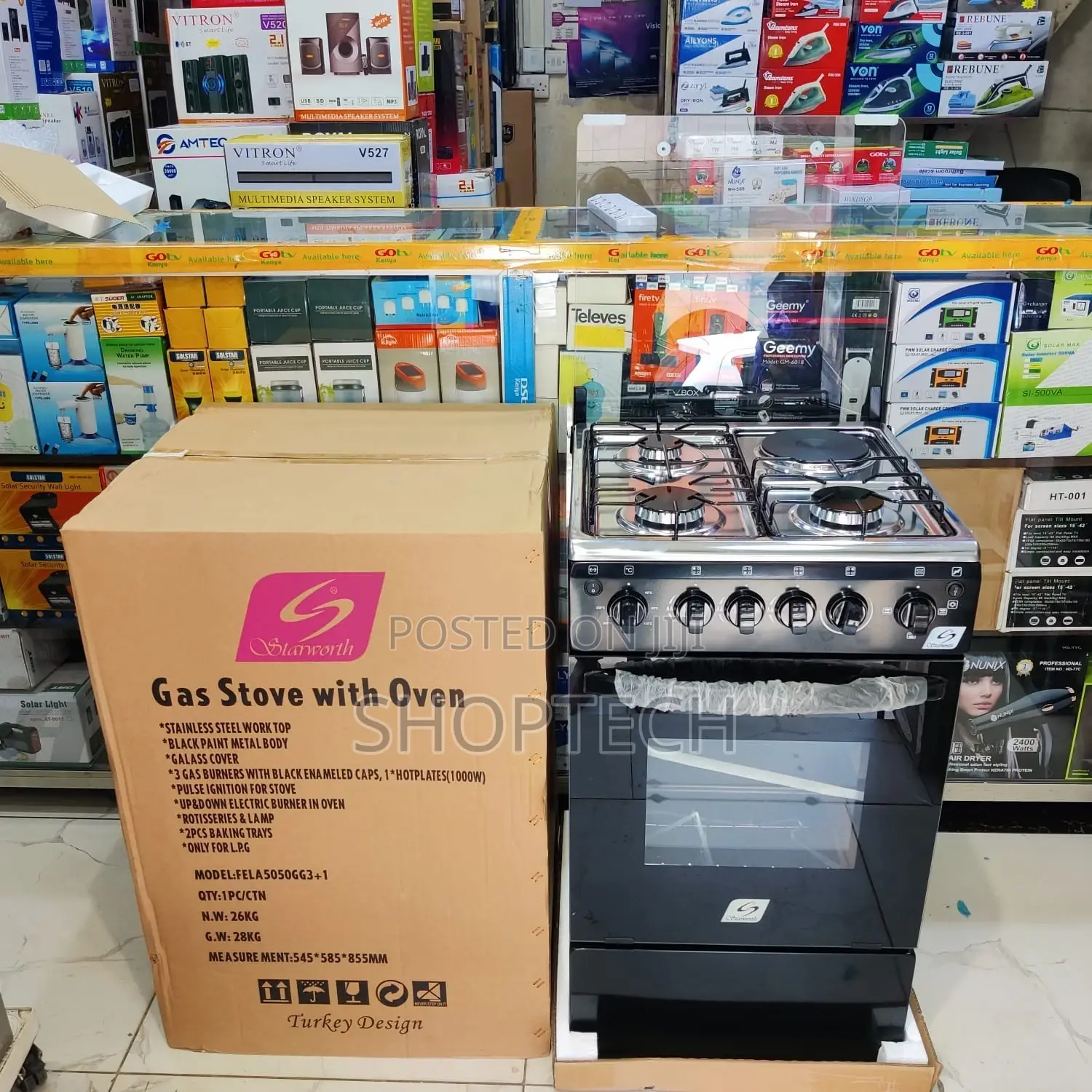 *Starworth Standing Cooker*
50x50cm
3g+1e
Electric Oven