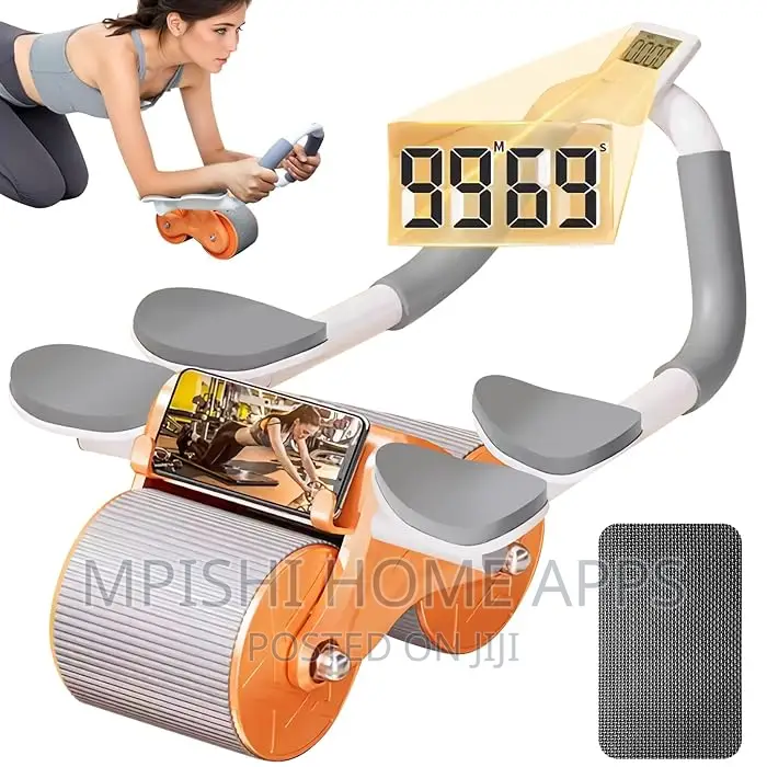 4 Elbow Pad Automatic Rebound Healthy Abdominal Wheel